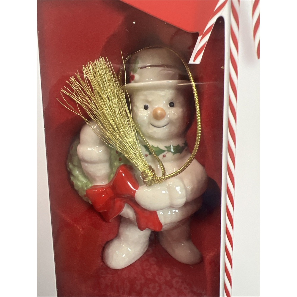 LENOX Snowman Ornament 3.5"Happy Holly Days New in Box‎ - Picture 3 of 3